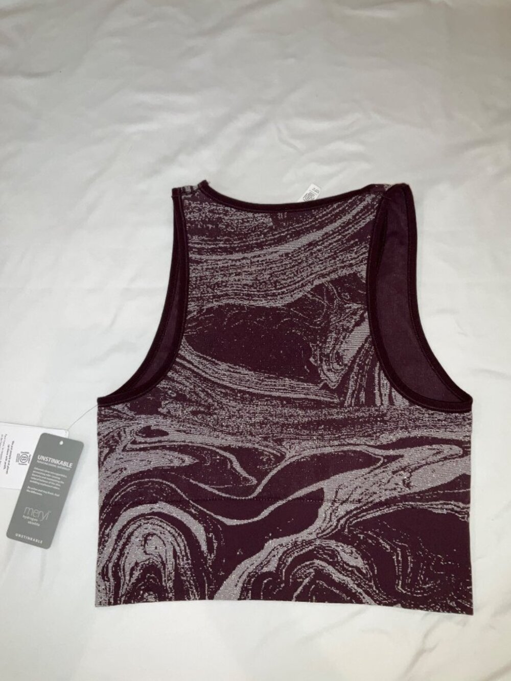 Athleta NEW Aurora Seamless Shine Tank In Spiced Cabernet Medium - Picture 6 of 6